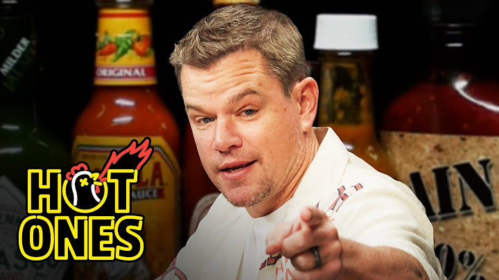 Matt Damon Sweats From His Scalp While Eating Spicy Wings | Hot Ones