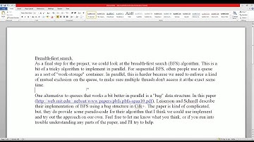 Intel Cilk Plus Tutorial 11 A: Parallel Breadth-FIrst Search