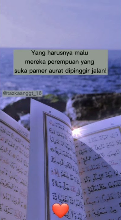 jangan ngerasa malu untuk menutupi aurat karena bagi seorang wanita menutup aurat wajib...🙏🙏