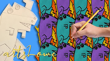 How to Draw a Tessellation | How to Draw for Kids | artsLowe