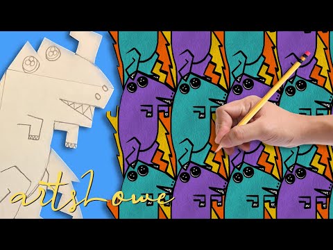 How To Draw A Tessellation | How To Draw For Kids | Artslowe