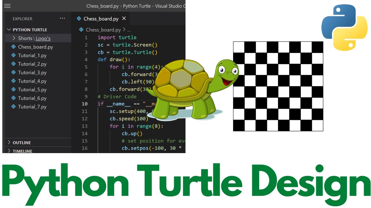 Черепашка питон. Python Turtle программа. Код для Черепашки в питоне. Шахматы на питоне