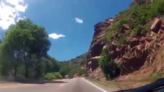 Driving along U.S. 24 in Colorado to the Garden of the Gods