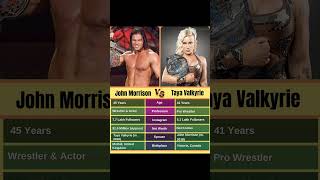 John Morrison vs. Taya Valkyrie: Net Worth Clash & Wrestling Power Couple #shorts #usa