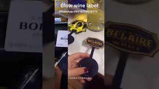 Glow wine label Resimi