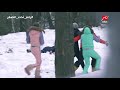 رامز تحت الصفر هروب سريع لأوس أوس من أمام النمر المفترس 