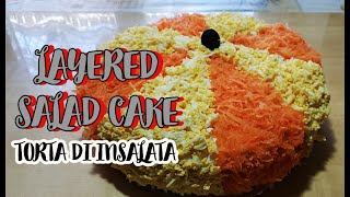 LAYERED SALAD CAKE || NUTRITIOUS AND HEALTHY SALAD CAKE