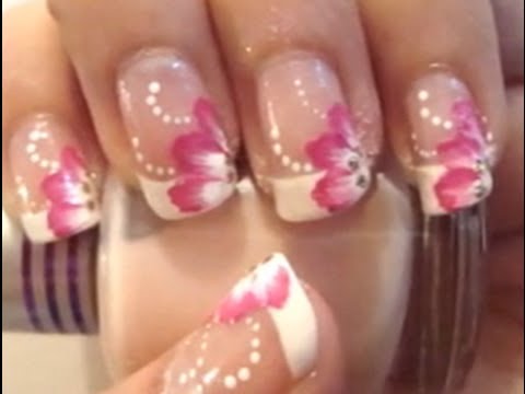 Prom nail requested tutorial which is also perfect for spring - YouTube