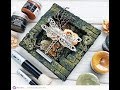 Step-by-step Tutorial Reverse canvas featuring Military rust paste set by Nadya Drozdova