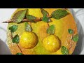 DIY Cuadro de naranjas hecho con naranjas y hojas DE VERDAD - Todo reciclable