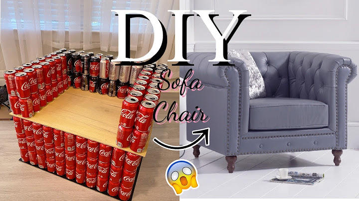 SEE HOW I TURNED COCA-COLA CANS INTO A SOFA CHAIR! DIY CHAIR