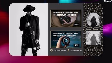 Make a professional youtube outro end screen video - Best Intros & Outros service