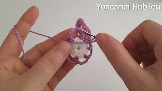 GÖRÜNCE ÇOK BEĞENECEĞİNİZ YENİ TIĞ ÖRGÜ MODELİ crochet beatiful flowers easy making