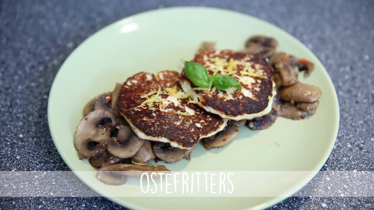 Ricotta og Parmesan Fritters med Stekt Sopp - YouTube