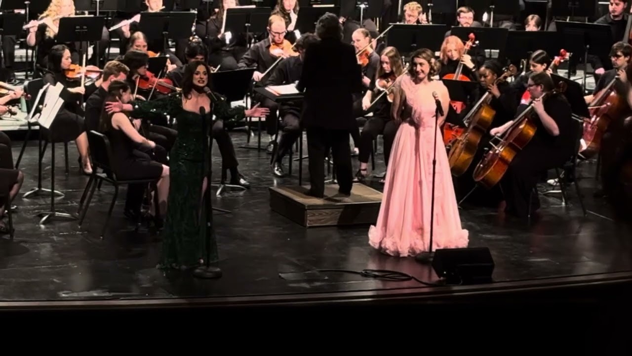“Defying Gravity” sung by Sydney Mistretta accompanied by the Ohio Northern University Orchestra
