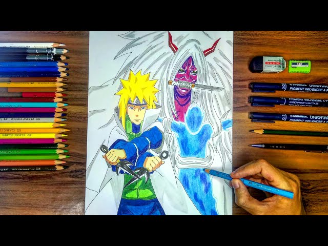 Speed Drawing-Minato Namikaze (Desenhar Anime)  Naruto shippuden anime,  Naruto shippuden sasuke, Naruto uzumaki shippuden