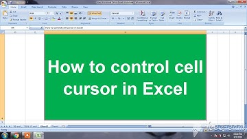 How to control cell cursor in Excel/How to change Cursor movement in EXCEL