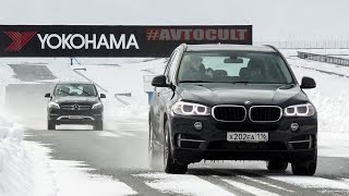 Тест-драйв BMW X5 и Mercedes-Benz GLE на гоночной трассе(Композиция 
