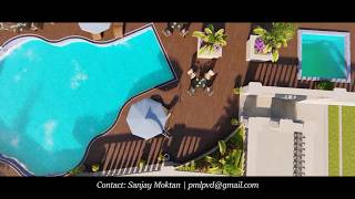 3D Animation-Swimming Pool