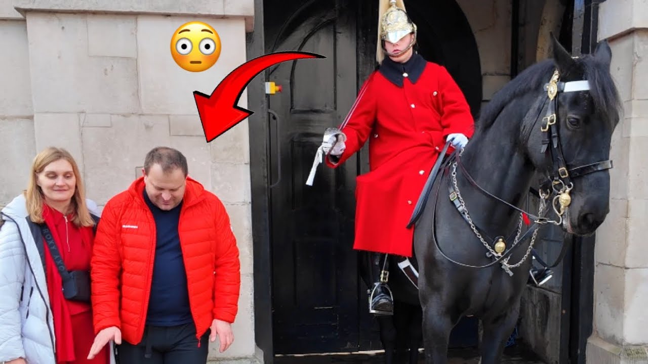 He Knew It Was Forbidden But DID It Anyway | Horse Guards London Royal King’s Guard