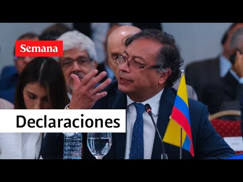 Petro habla desde Argentina con medios de comunicación