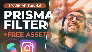 Prisma Filter - Spark AR Tutorial + Free Assets 🌈 | Create a Instagram Effect with a Prisma Overlay screenshot 4