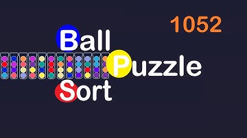 Ball Sort Puzzle Level 1052 🎯No Extra Tubes😂Game Walkthrough😘  #Stay Home And Fun Play #WithMe