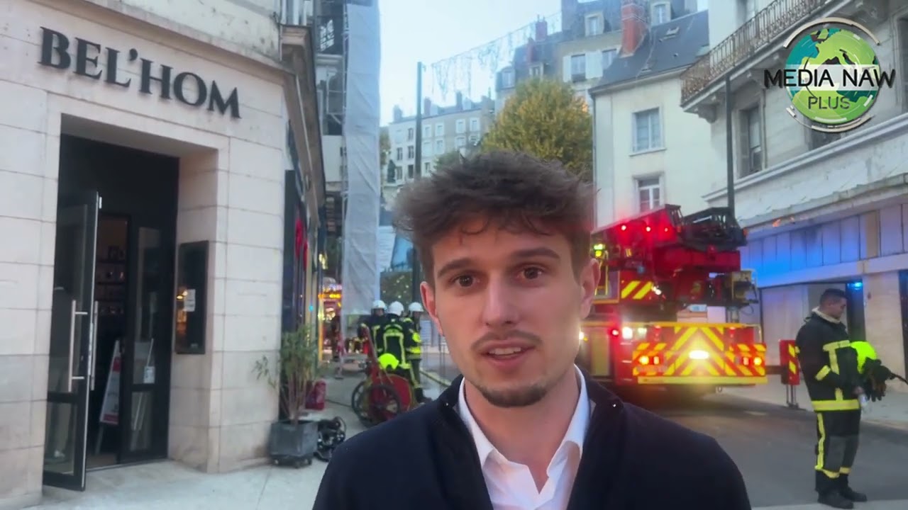 Blois : 40 pompiers mobilisés pour un incendie en centre-ville