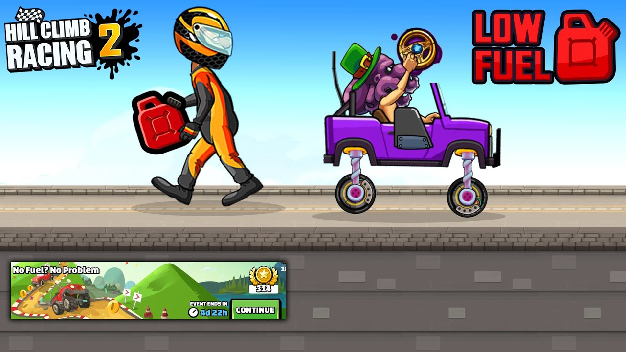 NO FUEL? NO PROBLEM EVENT - Hill Climb Racing 2 Walkthrough