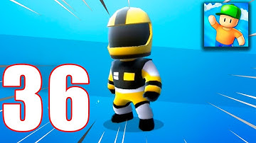 Stumble Guys - YELLOW RACER - RARE - Gameplay Walkthrough Part 36 (iOS, Android)