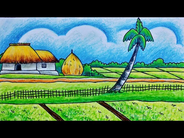 Kerala village,me, water colour,2021 : r/Art