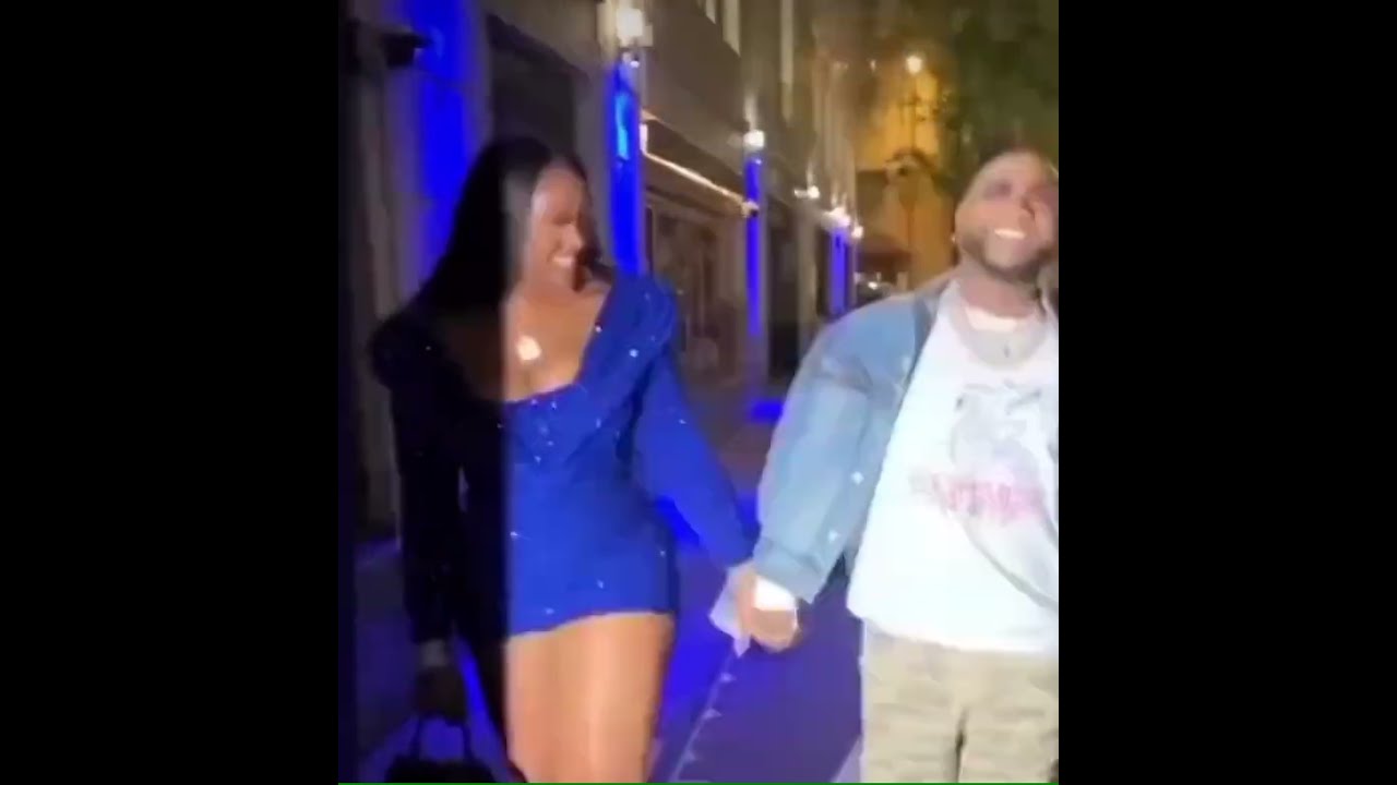 Davido And Chioma Chilling Outside Chefchioma