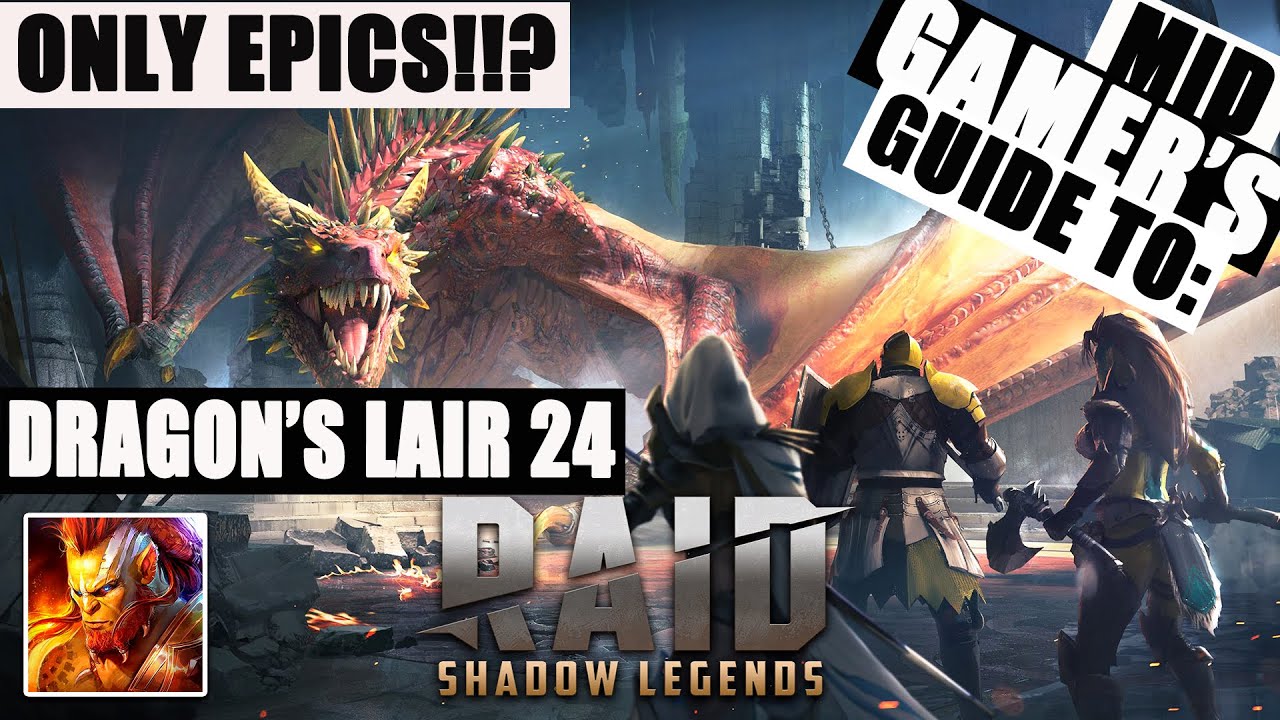 RAID SHADOW LEGENDS GUIDE: ONLY EPIC VS THE DRAGON!!!!?