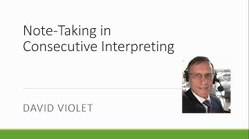 Note Taking for Consecutive Interpreting