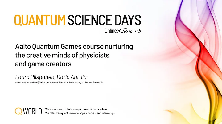Aalto Quantum Games course nurturing the creative ...