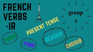 French IR Verbs (Group-2) Conjugation | Regular French Verbs - Present Tense