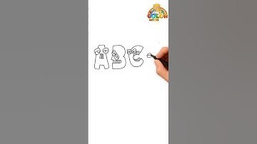 Learn to Draw Alphabet Lore(A-Z) UpperCase - Drawing and Coloring Tutorial for Kids