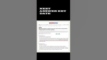 NEET 2022 Answer Key soon || AGNI COACHING INSTITUTE