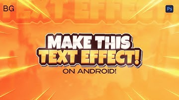 How to make this cool text effect in PSCC! | Android | Make Cool Text Effects Ep.1