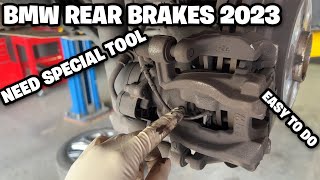 BMW X1 Rear Brake Pads Replacement Electric Parking Brake