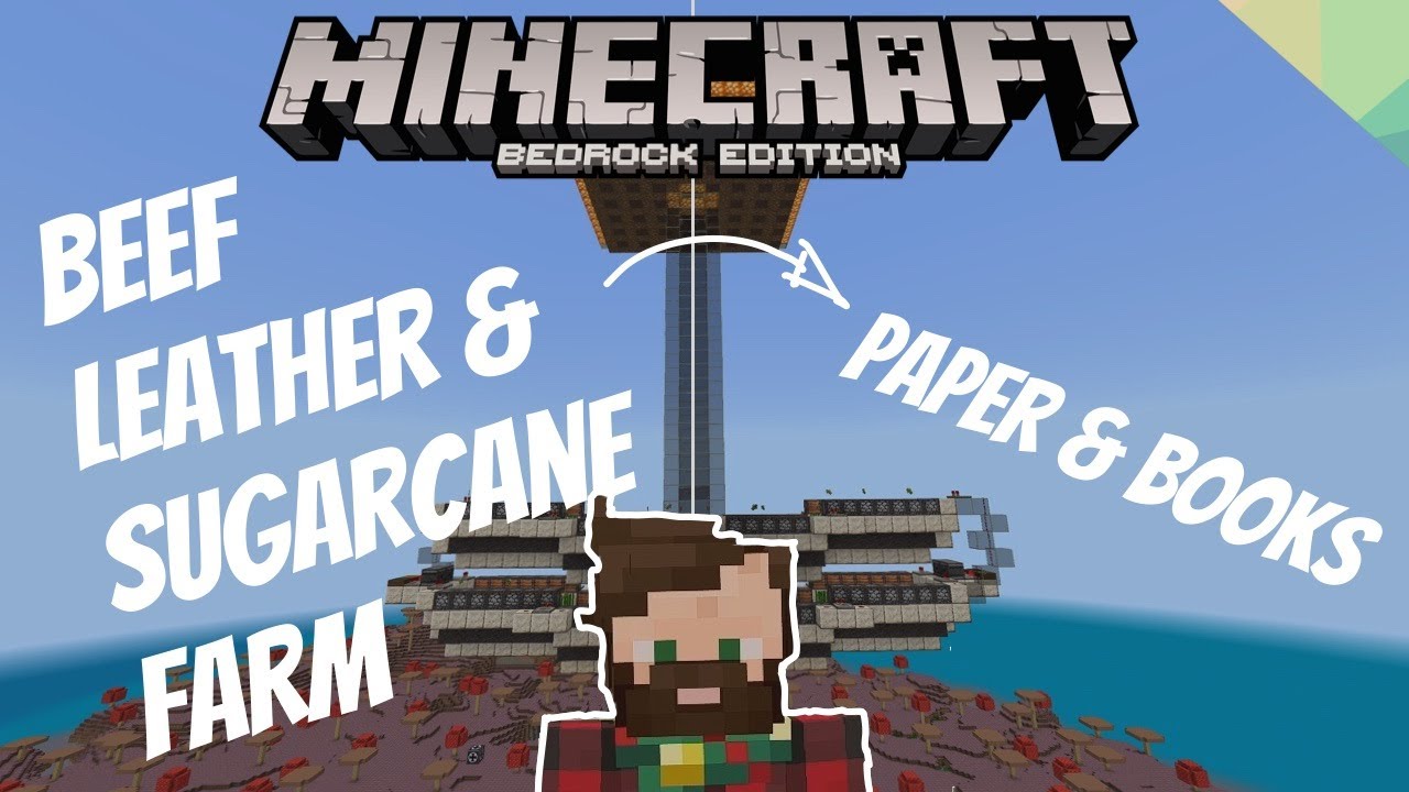 Minecraft Bedrock 1.20: Transforming Leather, Beef, and Sugarcane into a Book Factory