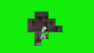 ЗАСТРОЙКА СТЕНЫ ПЕЩЕРЫ в МАЙНКРАФТ ФУТАЖ / MINECRAFT BILDING on GREEN SCREEN