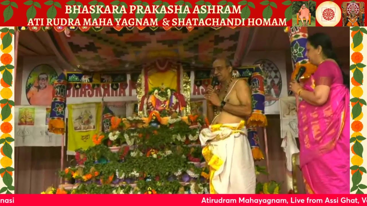 Evening- Day 2 - Ati Rudram & Shata Chandi Maha Yagnam, Varanasi, India