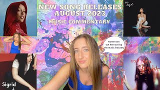 New Song Releases August 2023 | Listening to Doja Cat, Olivia Rodrigo, Sigrid, & Halle #newsongs2023