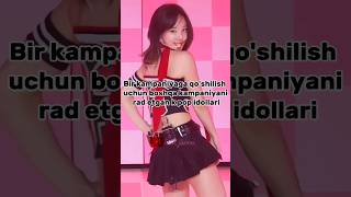 Bir kampaniyaga qo'shilish uchun boshqa kampaniyani rad etgan k pop idollari #kpop #uzbsub #uzb