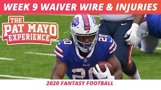 2020 Week 9 Waiver Wire Pickup Rankings | NFL Injuries | 2020 Fantasy Football Pickups