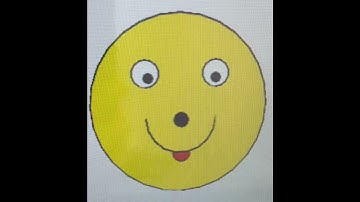 Draw smiley face using python program #smile #smiley #drawing #draw #python