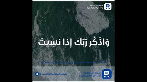 الآيات (٢٣-٢٤) من سورة الكهف بصوت الشيخ د. ياسر الدوسري حفظه الله