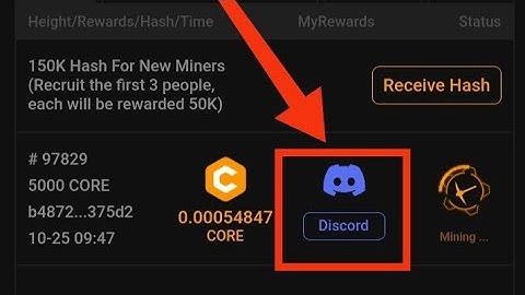 Core -mining app big update - official Discord released|Various roles such as developers, moderator