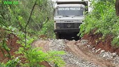 Truck offroad - tata 1616z in narrow mountain road